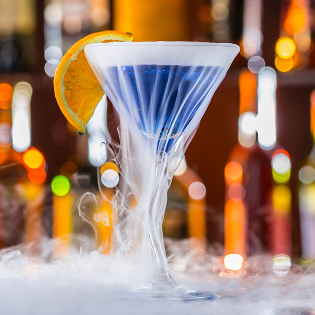 Suchy lód do drinków